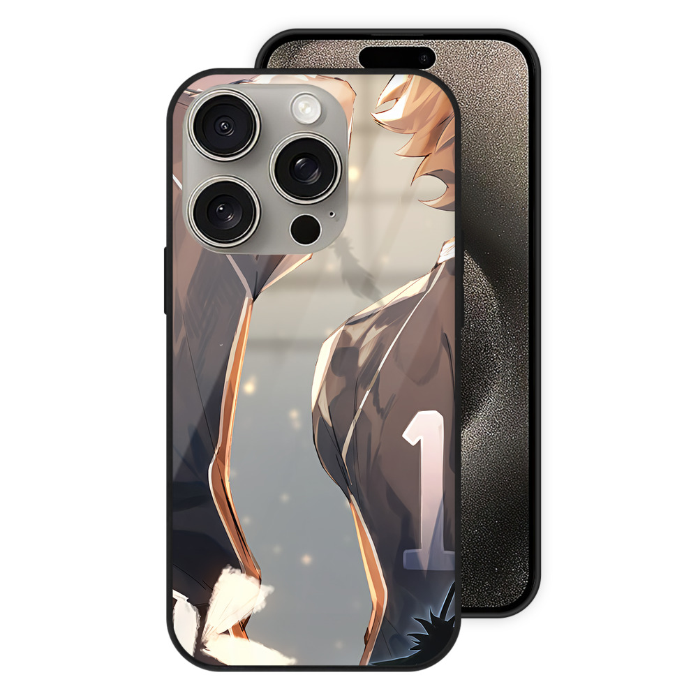 （画像用） ハイキュー!! Haikyu!! 【iPhone15Pro対応】スマホケース 耐衝撃＆黄変防止 背面ガラス