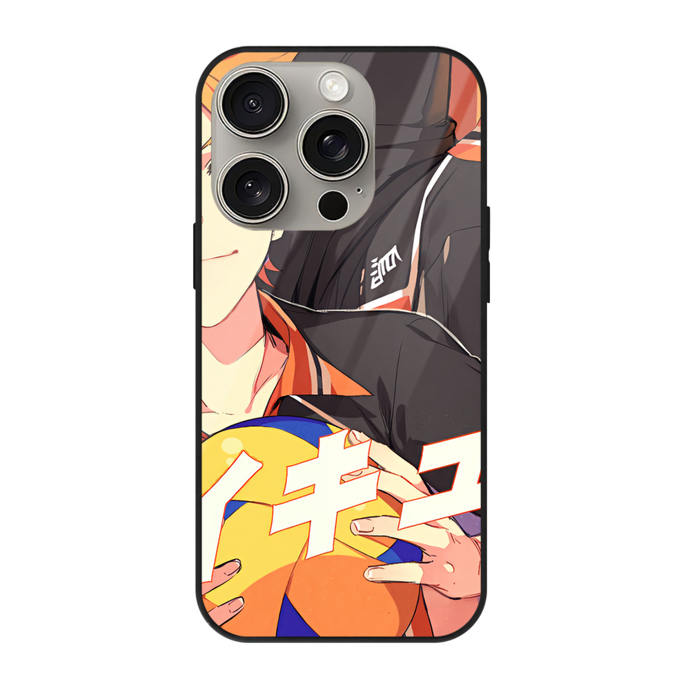 （画像用） ハイキュー!! Haikyu!! 【iPhone15Pro対応】スマホケース 耐衝撃＆黄変防止 背面ガラス
