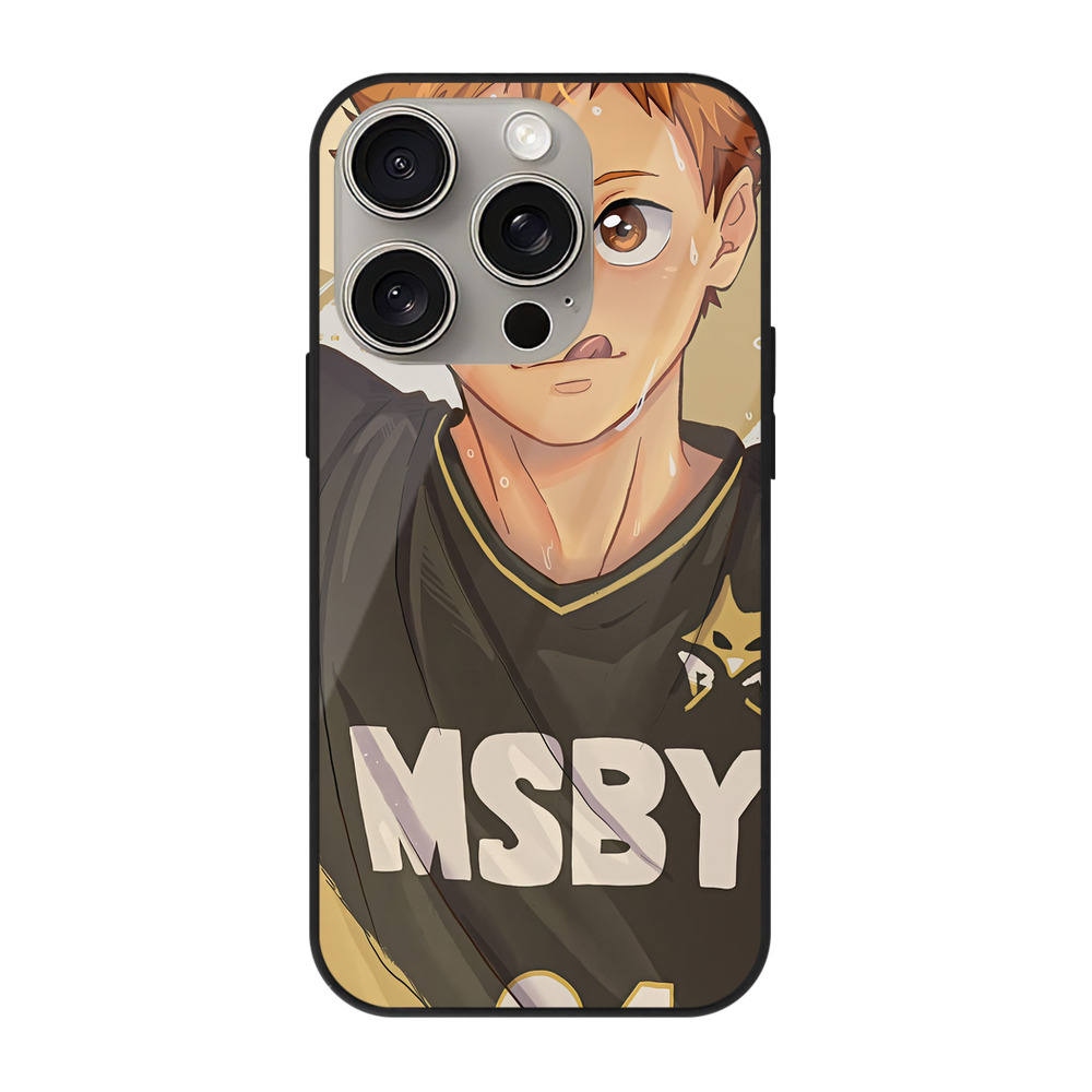 （画像用） ハイキュー!! Haikyu!! 【iPhone15Pro対応】スマホケース 耐衝撃＆黄変防止 背面ガラス