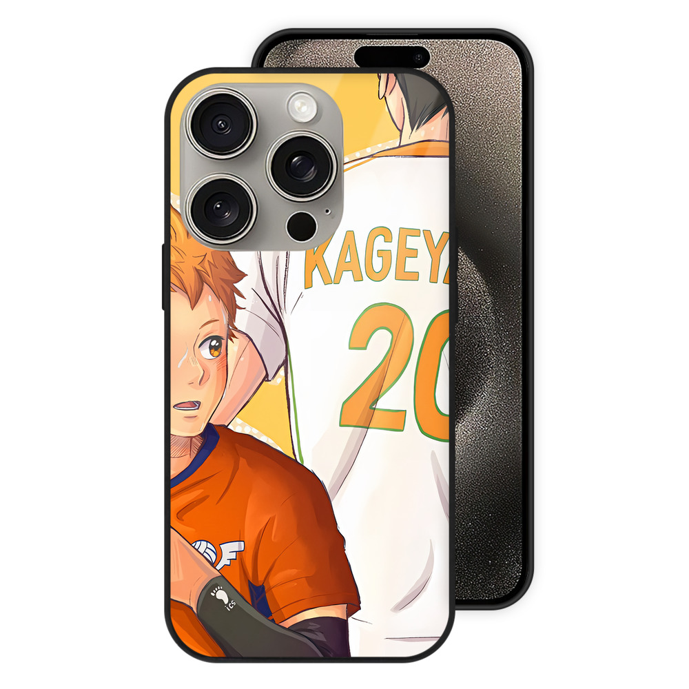 （画像用） ハイキュー!! Haikyu!! 【iPhone15Pro対応】スマホケース 耐衝撃＆黄変防止 背面ガラス