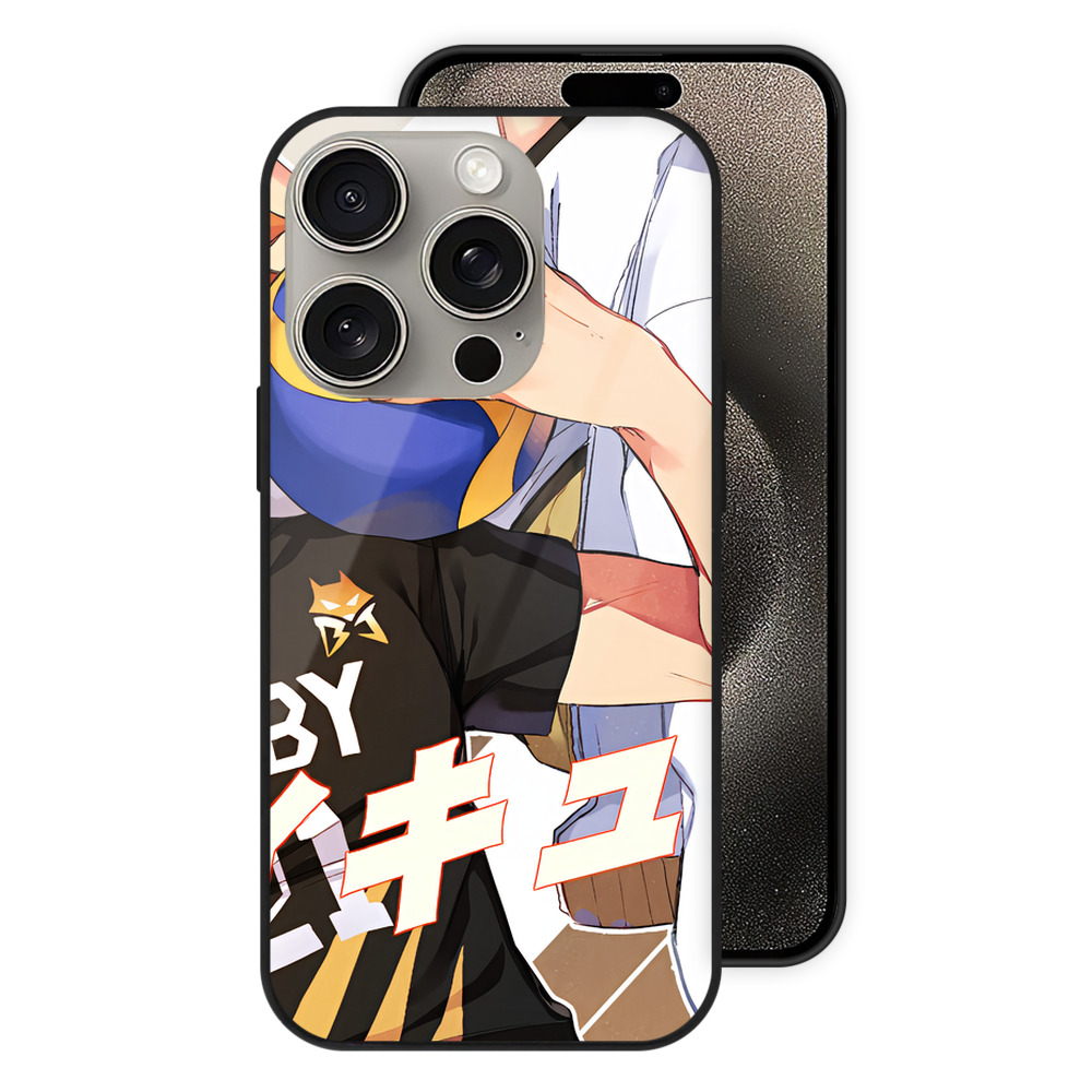 （画像用） ハイキュー!! Haikyu!! 【iPhone15Pro対応】スマホケース 耐衝撃＆黄変防止 背面ガラス