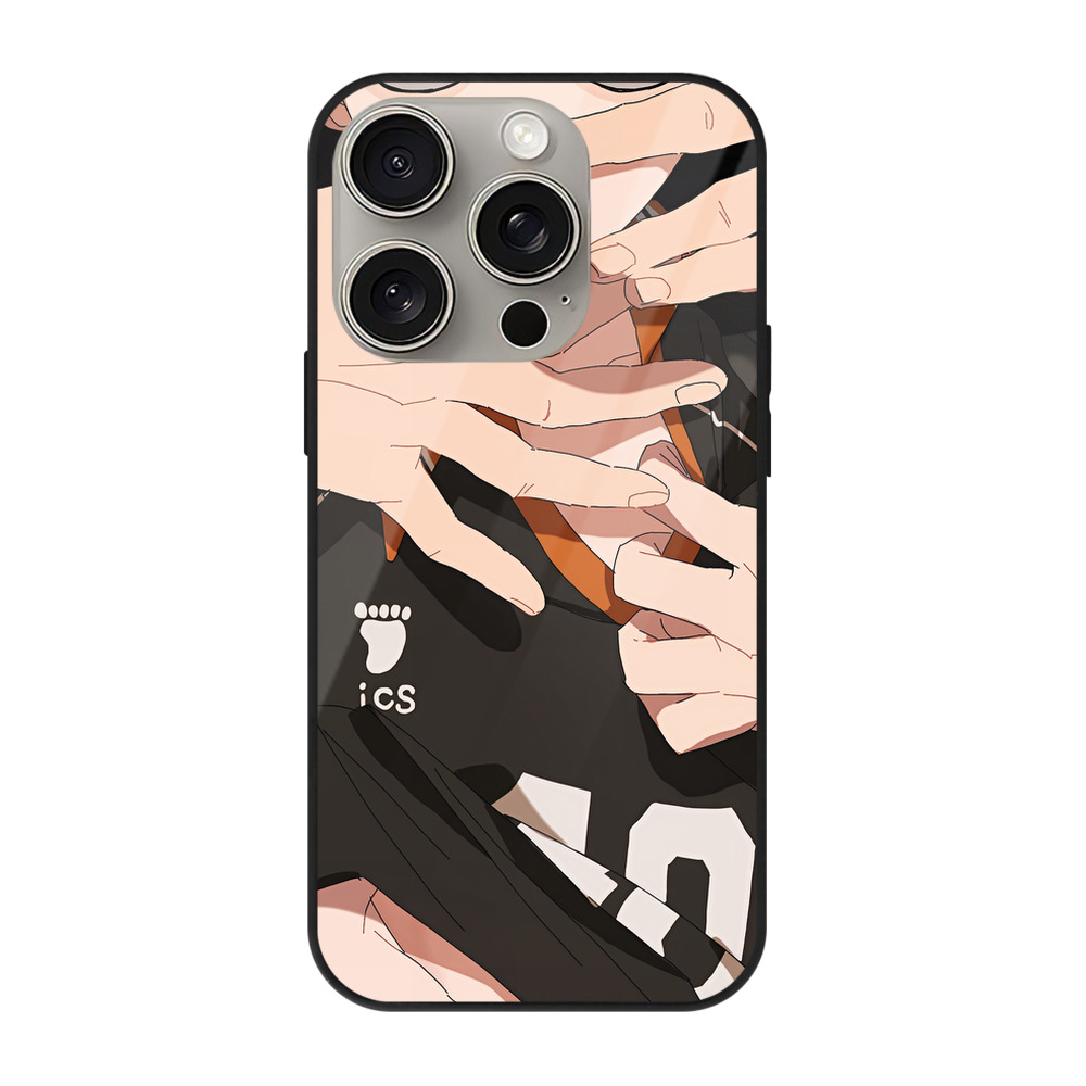 （画像用） ハイキュー!! Haikyu!! 【iPhone15Pro対応】スマホケース 耐衝撃＆黄変防止 背面ガラス