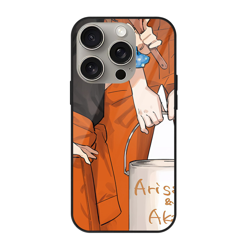 （画像用） ハイキュー!! Haikyu!! 【iPhone15Pro対応】スマホケース 耐衝撃＆黄変防止 背面ガラス