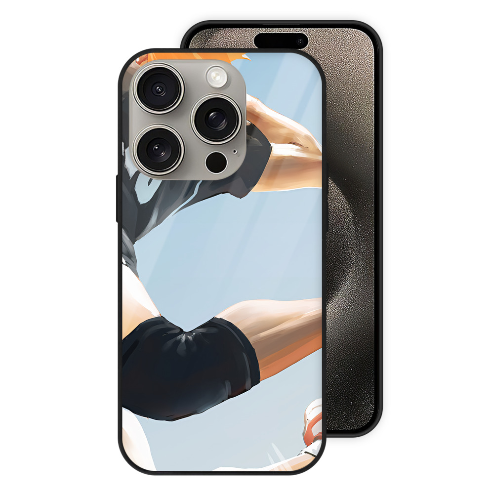 （画像用） ハイキュー!! Haikyu!! 【iPhone15Pro対応】スマホケース 耐衝撃＆黄変防止 背面ガラス