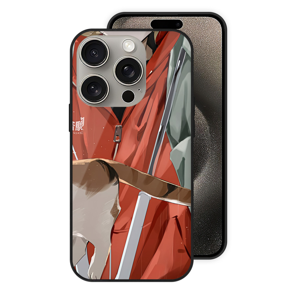 （画像用） ハイキュー!! Haikyu!! 【iPhone15Pro対応】スマホケース 耐衝撃＆黄変防止 背面ガラス