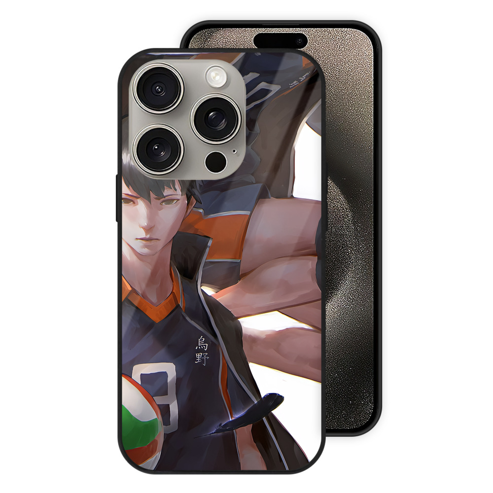 （画像用） ハイキュー!! Haikyu!! 【iPhone15Pro対応】スマホケース 耐衝撃＆黄変防止 背面ガラス