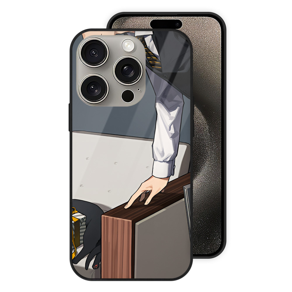 （画像用） ハイキュー!! Haikyu!! 【iPhone15Pro対応】スマホケース 耐衝撃＆黄変防止 背面ガラス