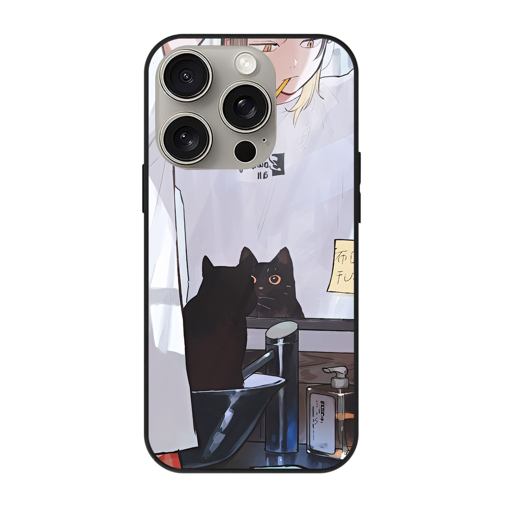 （画像用） ハイキュー!! Haikyu!! 【iPhone15Pro対応】スマホケース 耐衝撃＆黄変防止 背面ガラス