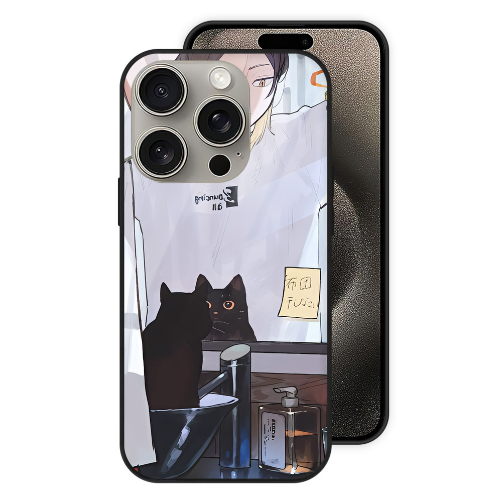 （画像用） ハイキュー!! Haikyu!! 【iPhone15Pro対応】スマホケース 耐衝撃＆黄変防止 背面ガラス