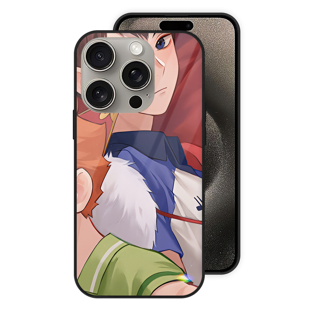 （画像用） ハイキュー!! Haikyu!! 【iPhone15Pro対応】スマホケース 耐衝撃＆黄変防止 背面ガラス