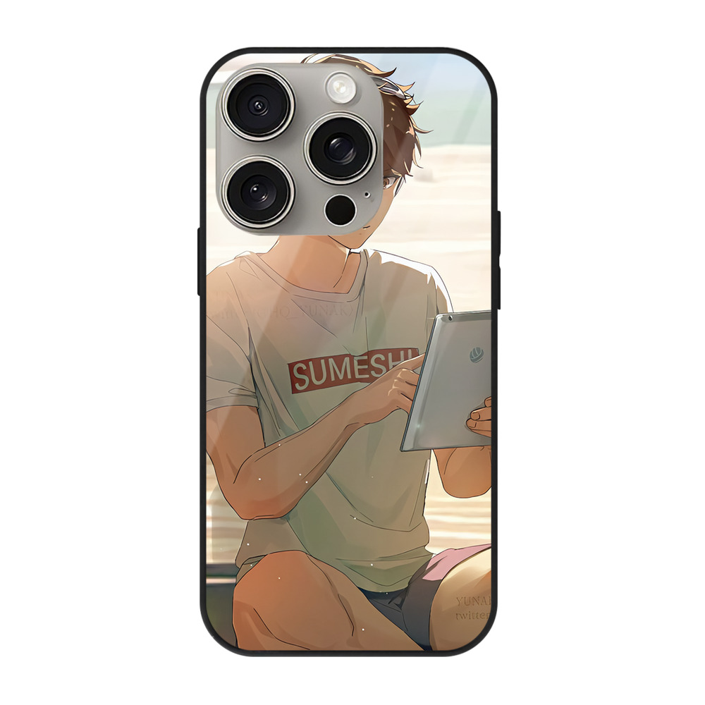 （画像用） ハイキュー!! Haikyu!! 【iPhone15Pro対応】スマホケース 耐衝撃＆黄変防止 背面ガラス