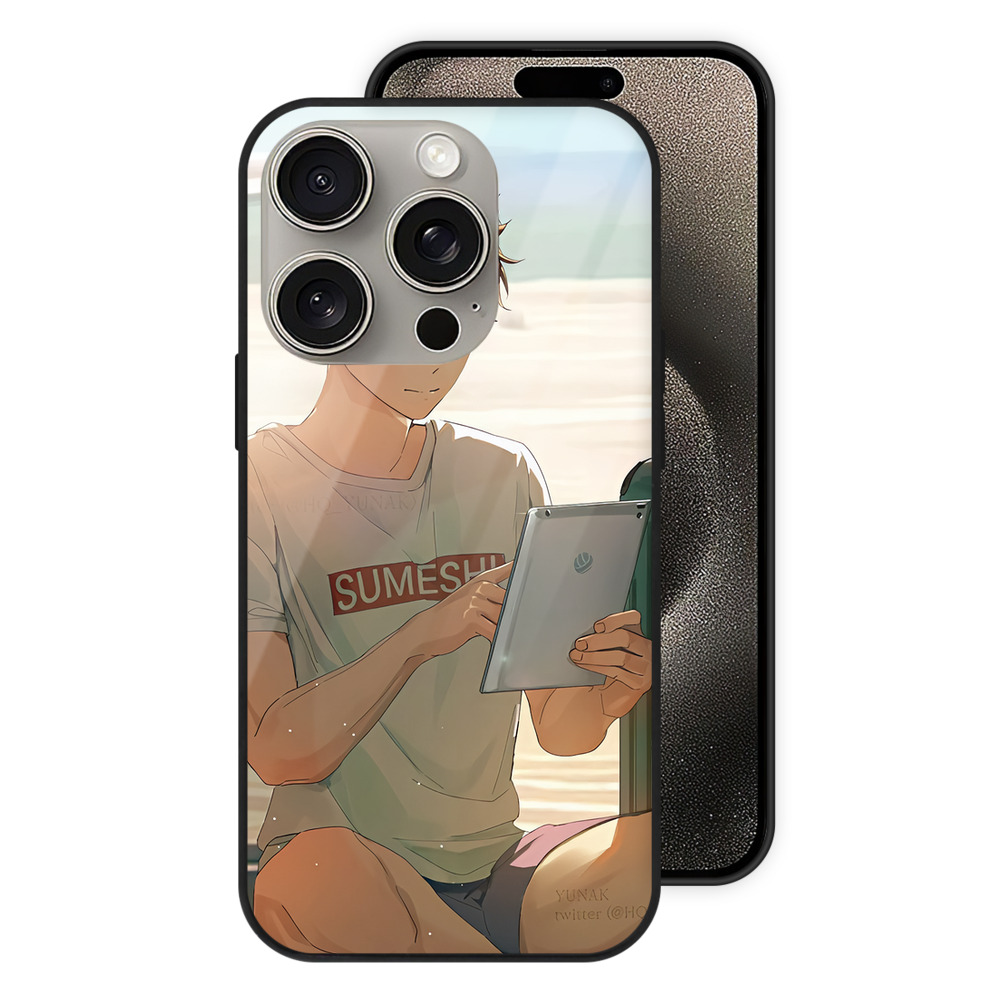 （画像用） ハイキュー!! Haikyu!! 【iPhone15Pro対応】スマホケース 耐衝撃＆黄変防止 背面ガラス