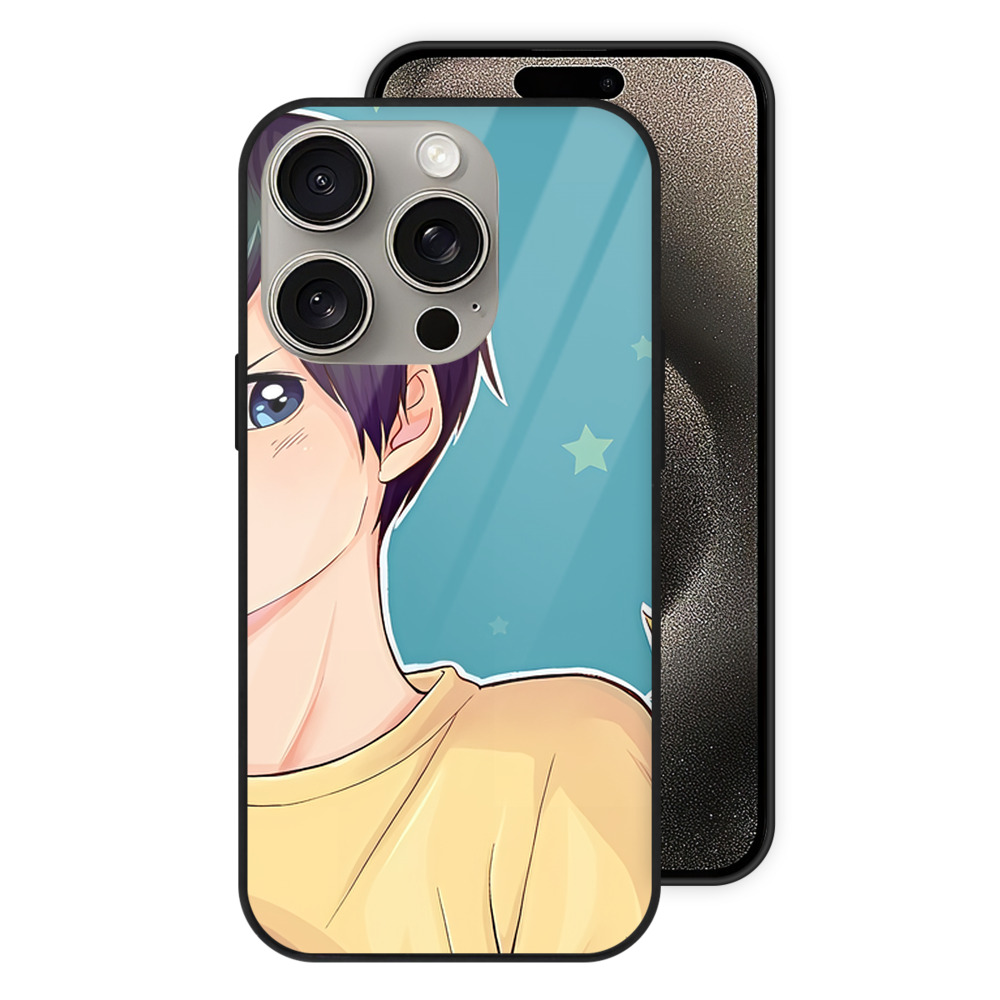 （画像用） ハイキュー!! Haikyu!! 【iPhone15Pro対応】スマホケース 耐衝撃＆黄変防止 背面ガラス