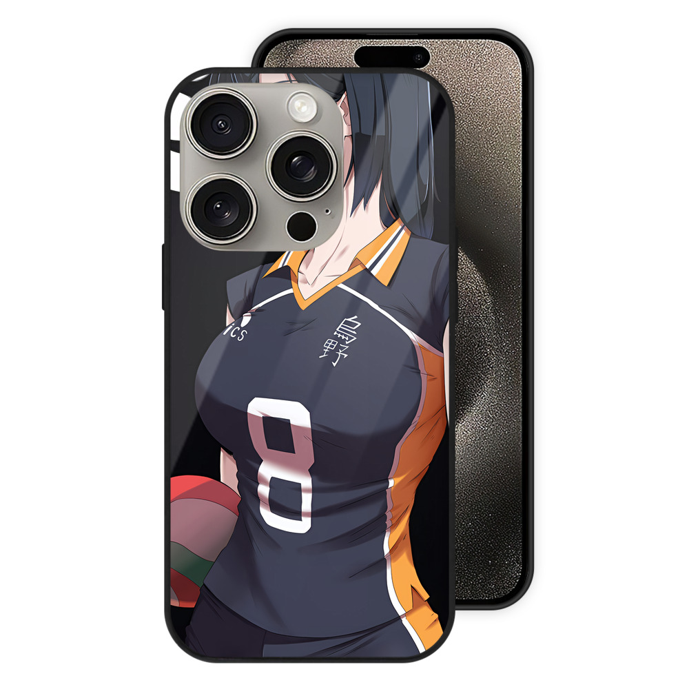 （画像用） ハイキュー!! Haikyu!! 【iPhone15Pro対応】スマホケース 耐衝撃＆黄変防止 背面ガラス
