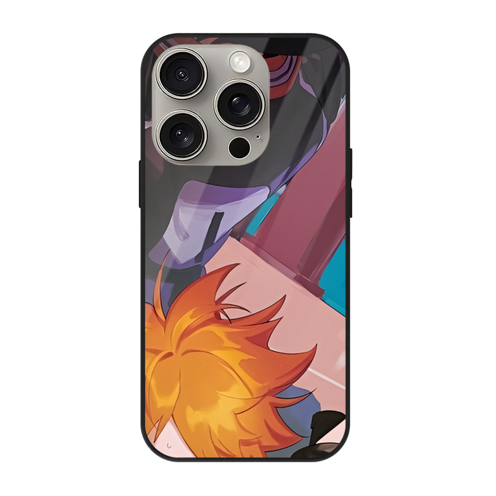 （画像用） ハイキュー!! Haikyu!! 【iPhone15Pro対応】スマホケース 耐衝撃＆黄変防止 背面ガラス