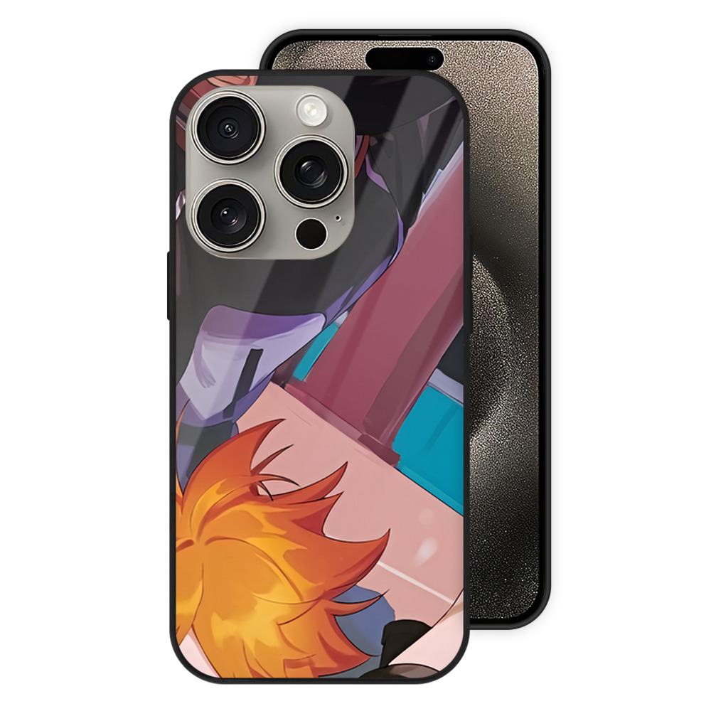 （画像用） ハイキュー!! Haikyu!! 【iPhone15Pro対応】スマホケース 耐衝撃＆黄変防止 背面ガラス