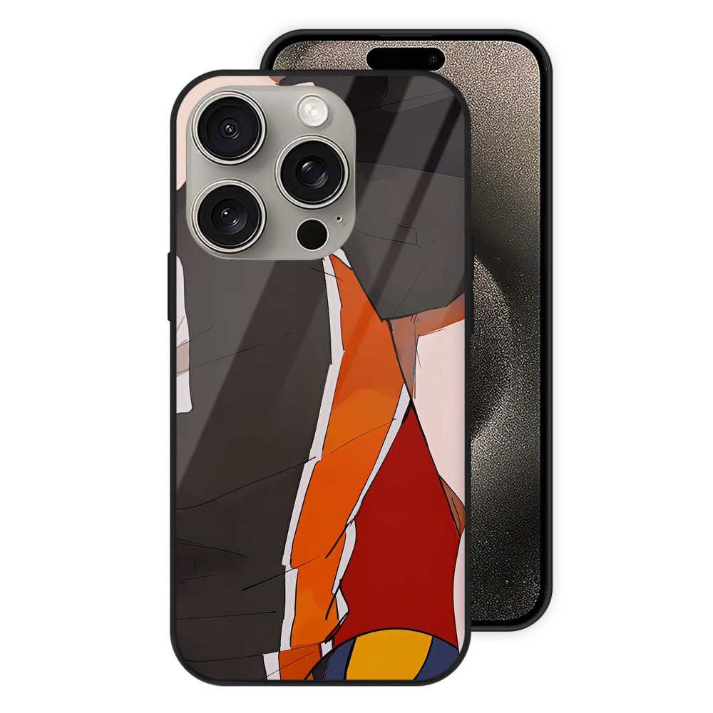 （画像用） ハイキュー!! Haikyu!! 【iPhone15Pro対応】スマホケース 耐衝撃＆黄変防止 背面ガラス