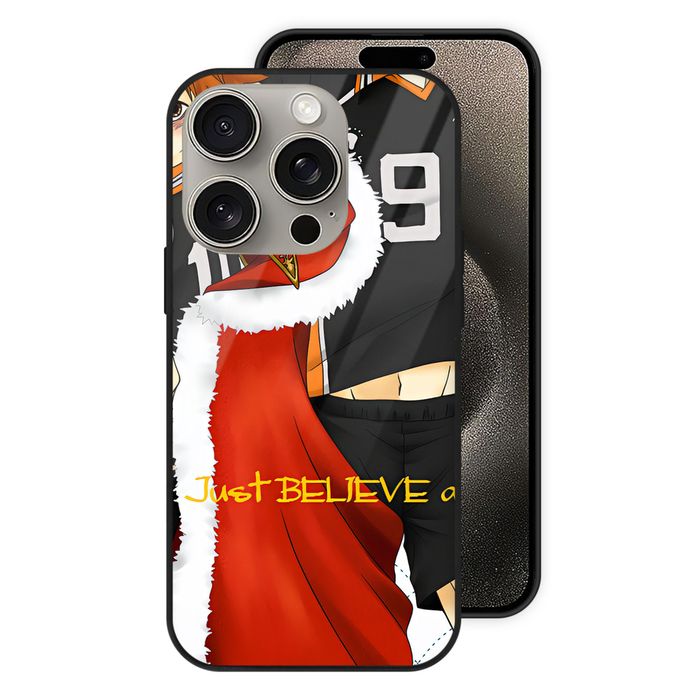 （画像用） ハイキュー!! Haikyu!! 【iPhone15Pro対応】スマホケース 耐衝撃＆黄変防止 背面ガラス