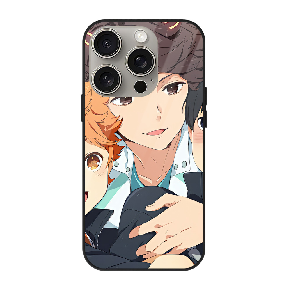 （画像用） ハイキュー!! Haikyu!! 【iPhone15Pro対応】スマホケース 耐衝撃＆黄変防止 背面ガラス
