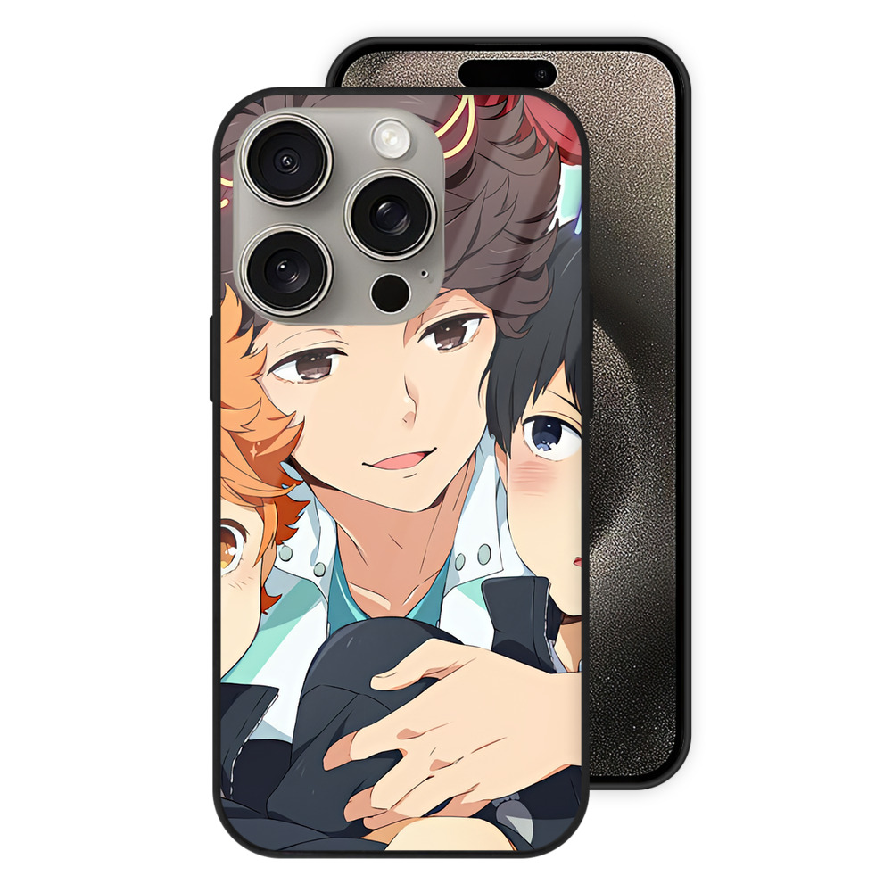 （画像用） ハイキュー!! Haikyu!! 【iPhone15Pro対応】スマホケース 耐衝撃＆黄変防止 背面ガラス