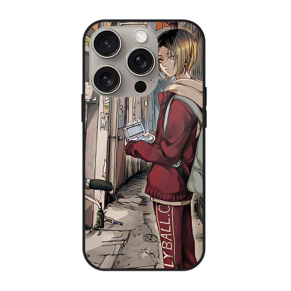 （画像用） ハイキュー!! Haikyu!! 【iPhone15Pro対応】スマホケース 耐衝撃＆黄変防止 背面ガラス