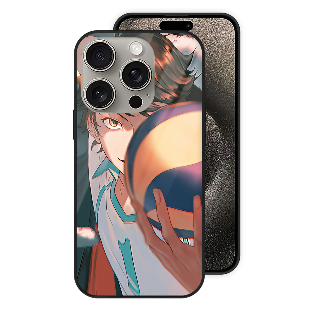 （画像用） ハイキュー!! Haikyu!! 【iPhone15Pro対応】スマホケース 耐衝撃＆黄変防止 背面ガラス