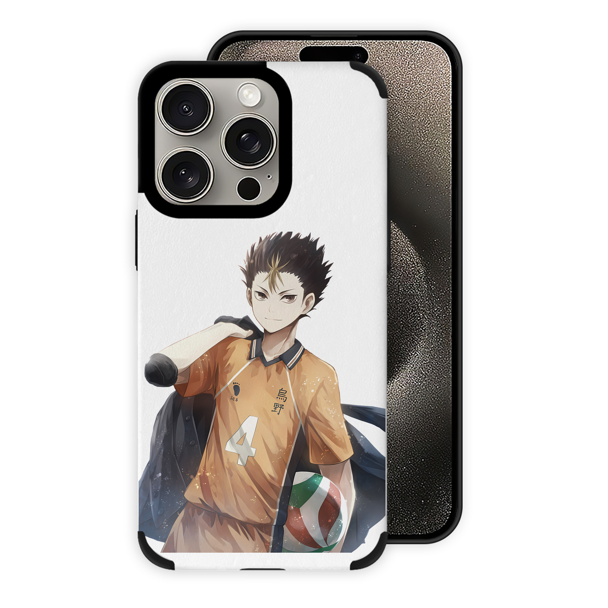 （画像用） ハイキュー!! Haikyu!! 【iPhone15ProMax対応】 PUレザー スマホケース 耐衝撃＆黄変防止