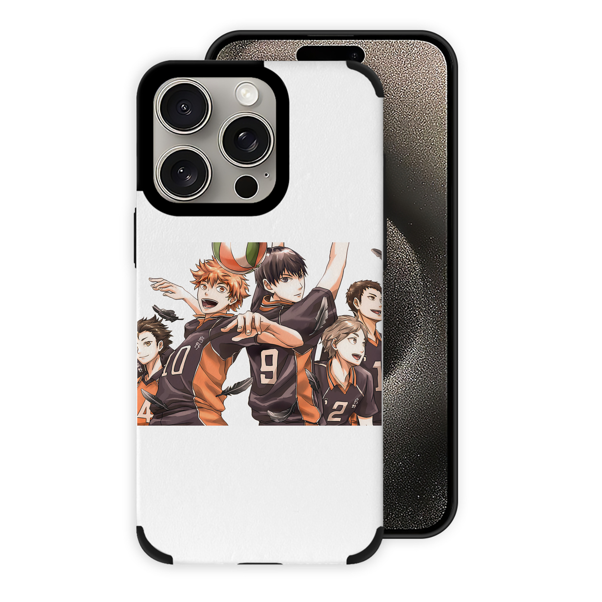 （画像用） ハイキュー!! Haikyu!! 【iPhone15ProMax対応】 PUレザー スマホケース 耐衝撃＆黄変防止