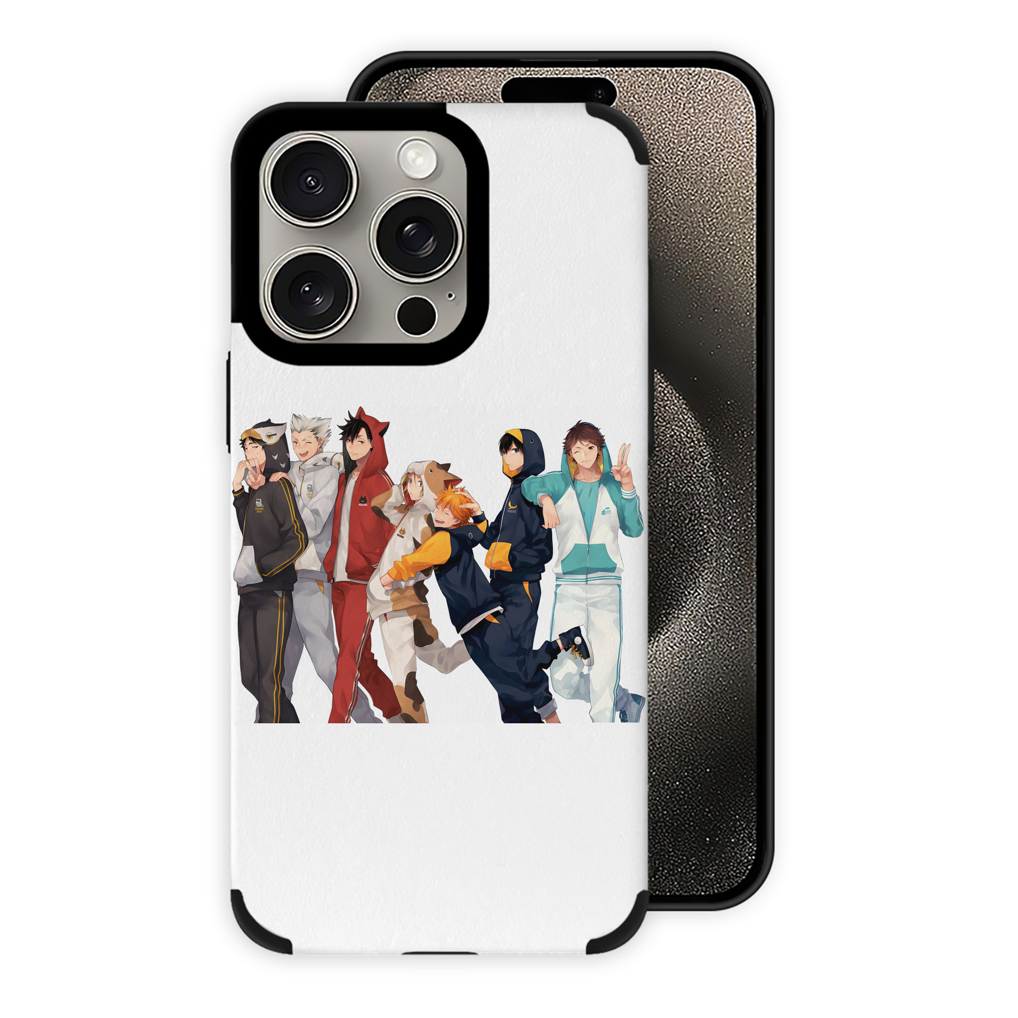 （画像用） ハイキュー!! Haikyu!! 【iPhone15ProMax対応】 PUレザー スマホケース 耐衝撃＆黄変防止