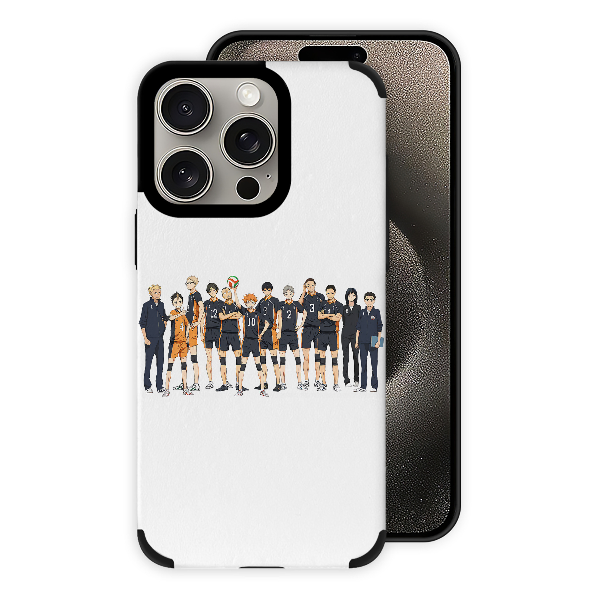 （画像用） ハイキュー!! Haikyu!! 【iPhone15ProMax対応】 PUレザー スマホケース 耐衝撃＆黄変防止