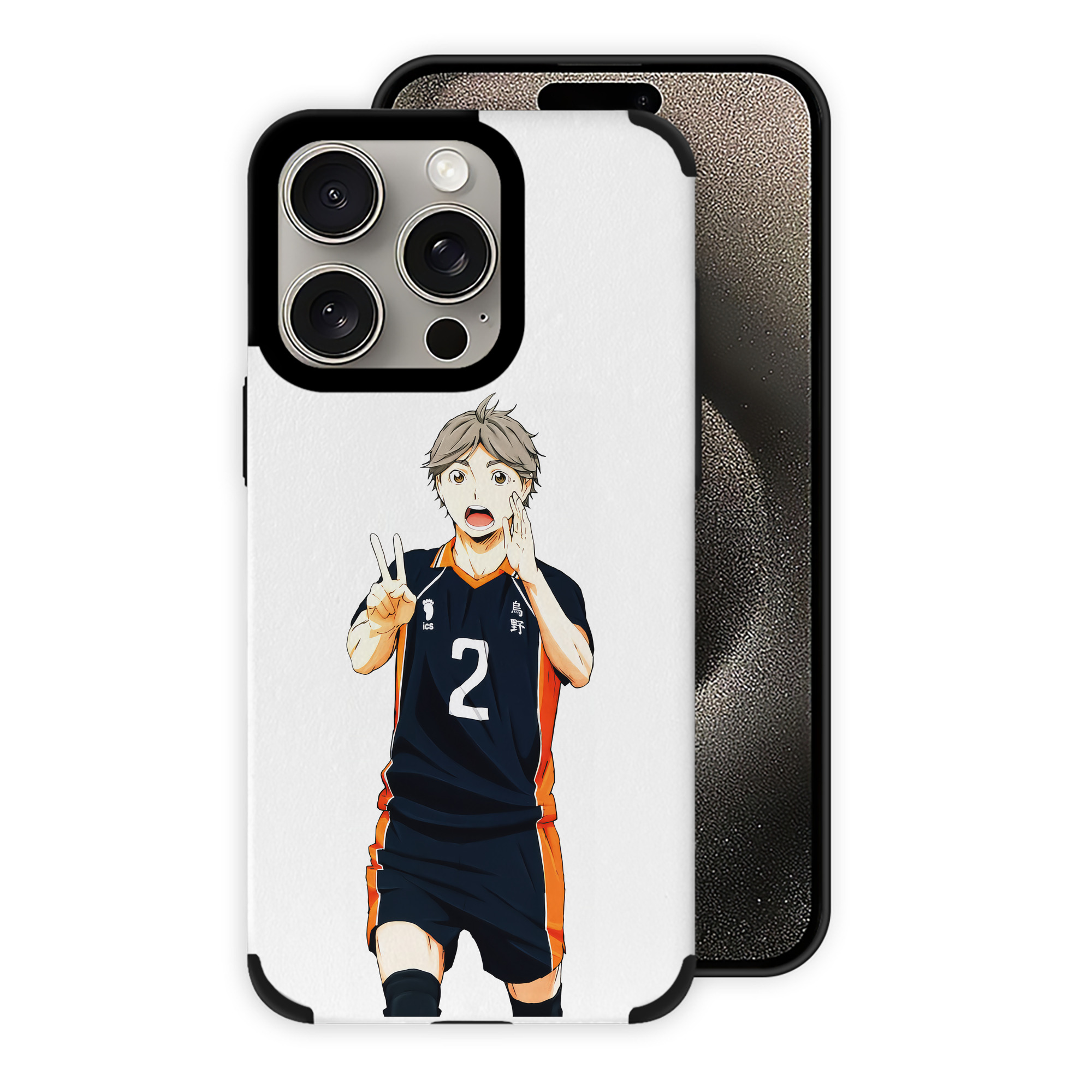（画像用） ハイキュー!! Haikyu!! 【iPhone15ProMax対応】 PUレザー スマホケース 耐衝撃＆黄変防止