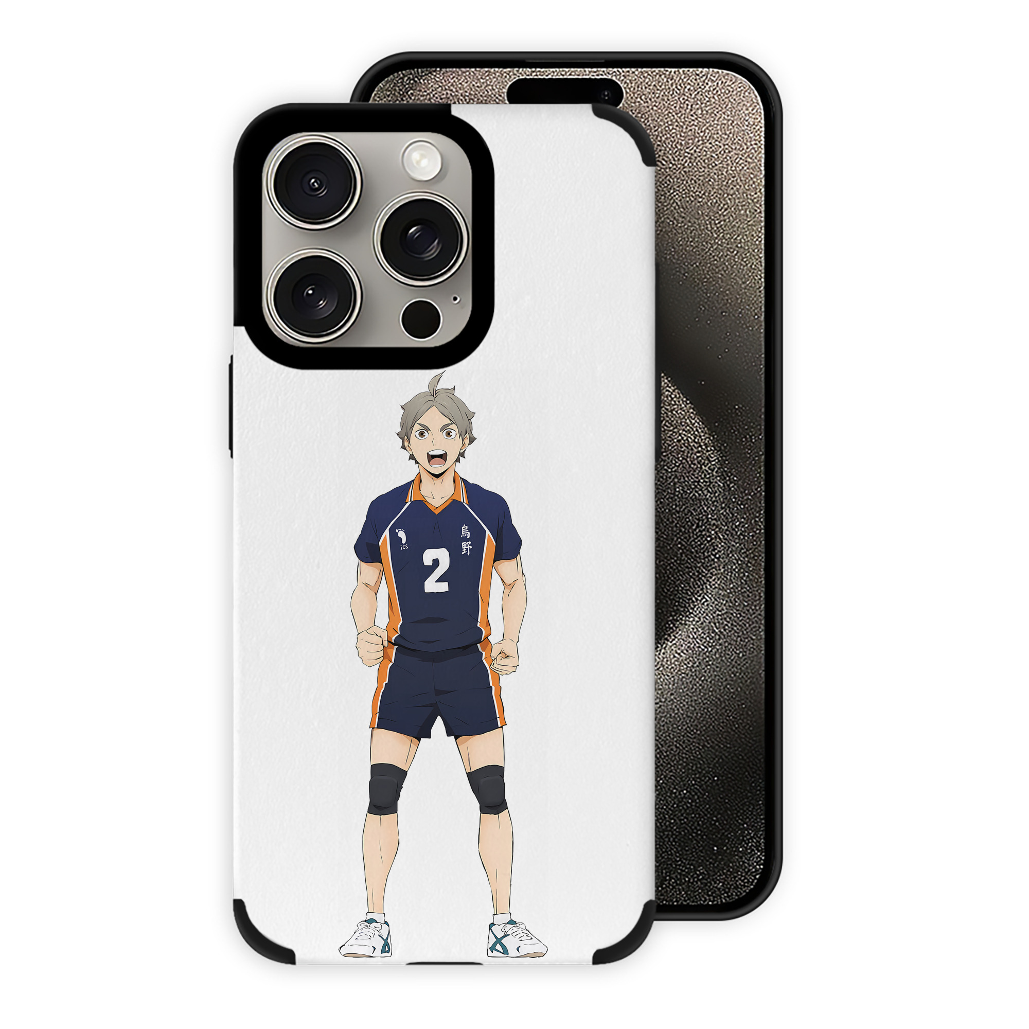 （画像用） ハイキュー!! Haikyu!! 【iPhone15ProMax対応】 PUレザー スマホケース 耐衝撃＆黄変防止