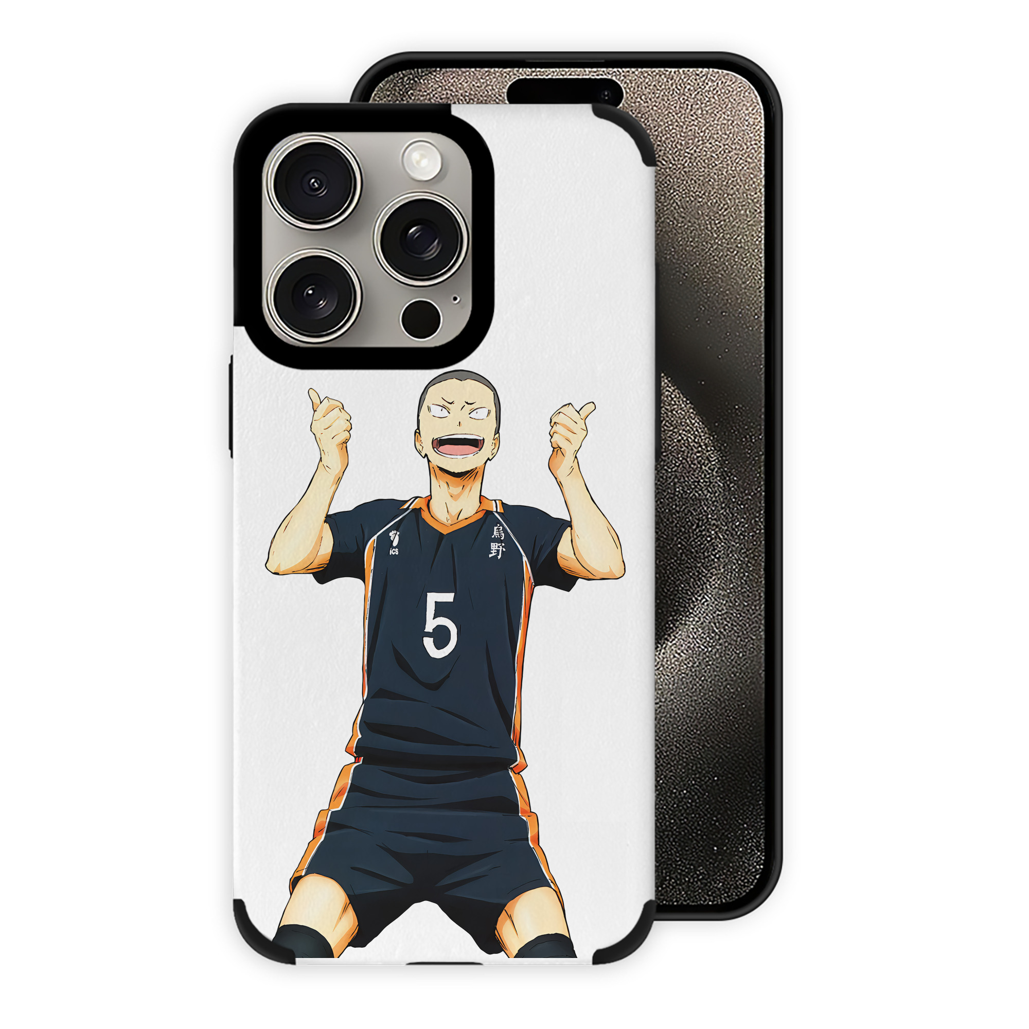 （画像用） ハイキュー!! Haikyu!! 【iPhone15ProMax対応】 PUレザー スマホケース 耐衝撃＆黄変防止
