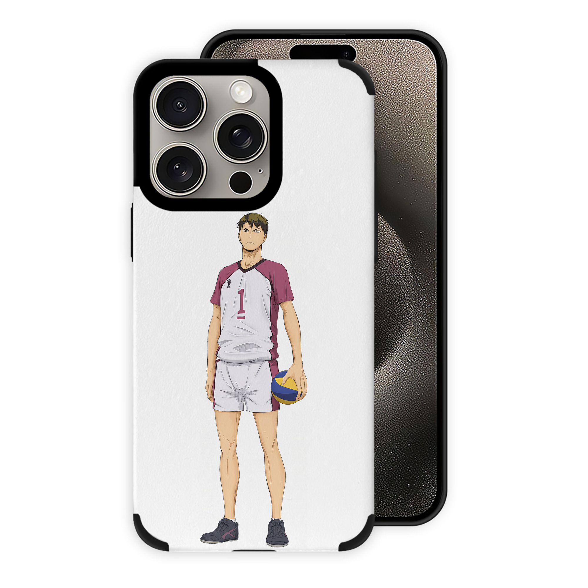 （画像用） ハイキュー!! Haikyu!! 【iPhone15ProMax対応】 PUレザー スマホケース 耐衝撃＆黄変防止