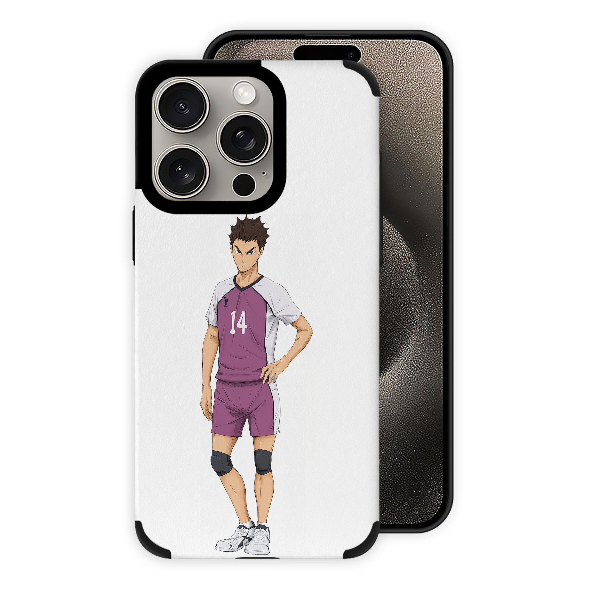 （画像用） ハイキュー!! Haikyu!! 【iPhone15ProMax対応】 PUレザー スマホケース 耐衝撃＆黄変防止