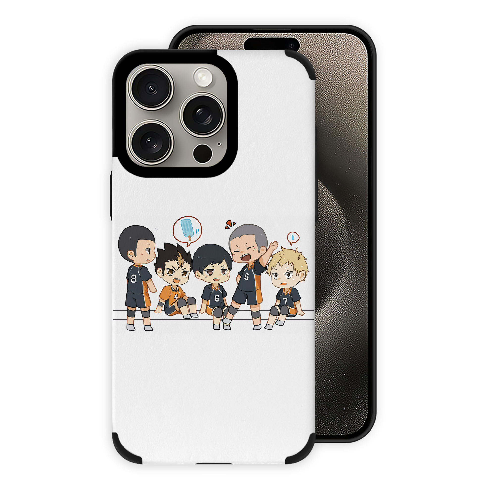 （画像用） ハイキュー!! Haikyu!! 【iPhone15ProMax対応】 PUレザー スマホケース 耐衝撃＆黄変防止