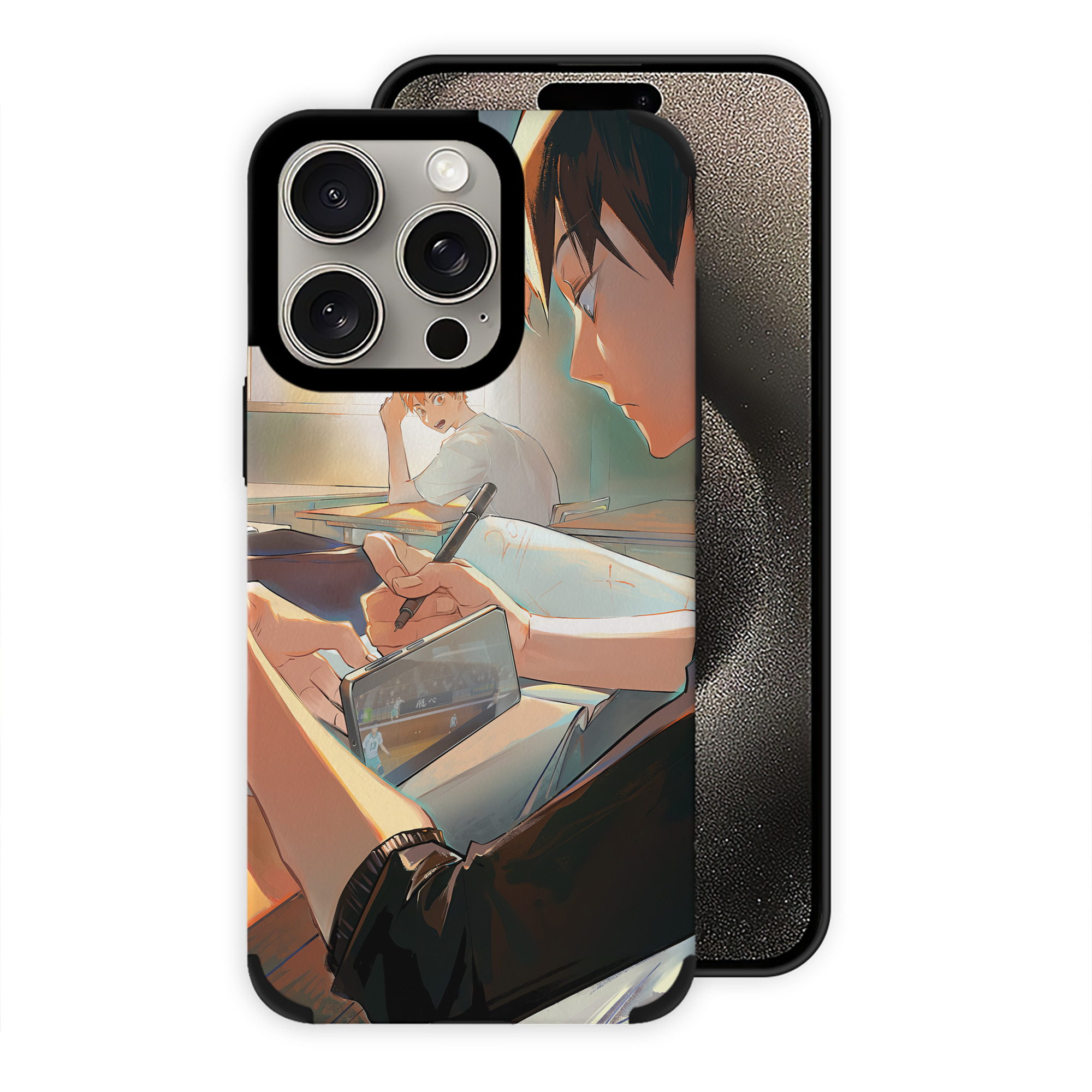 （画像用） ハイキュー!! Haikyu!! 【iPhone15ProMax対応】 PUレザー スマホケース 耐衝撃＆黄変防止