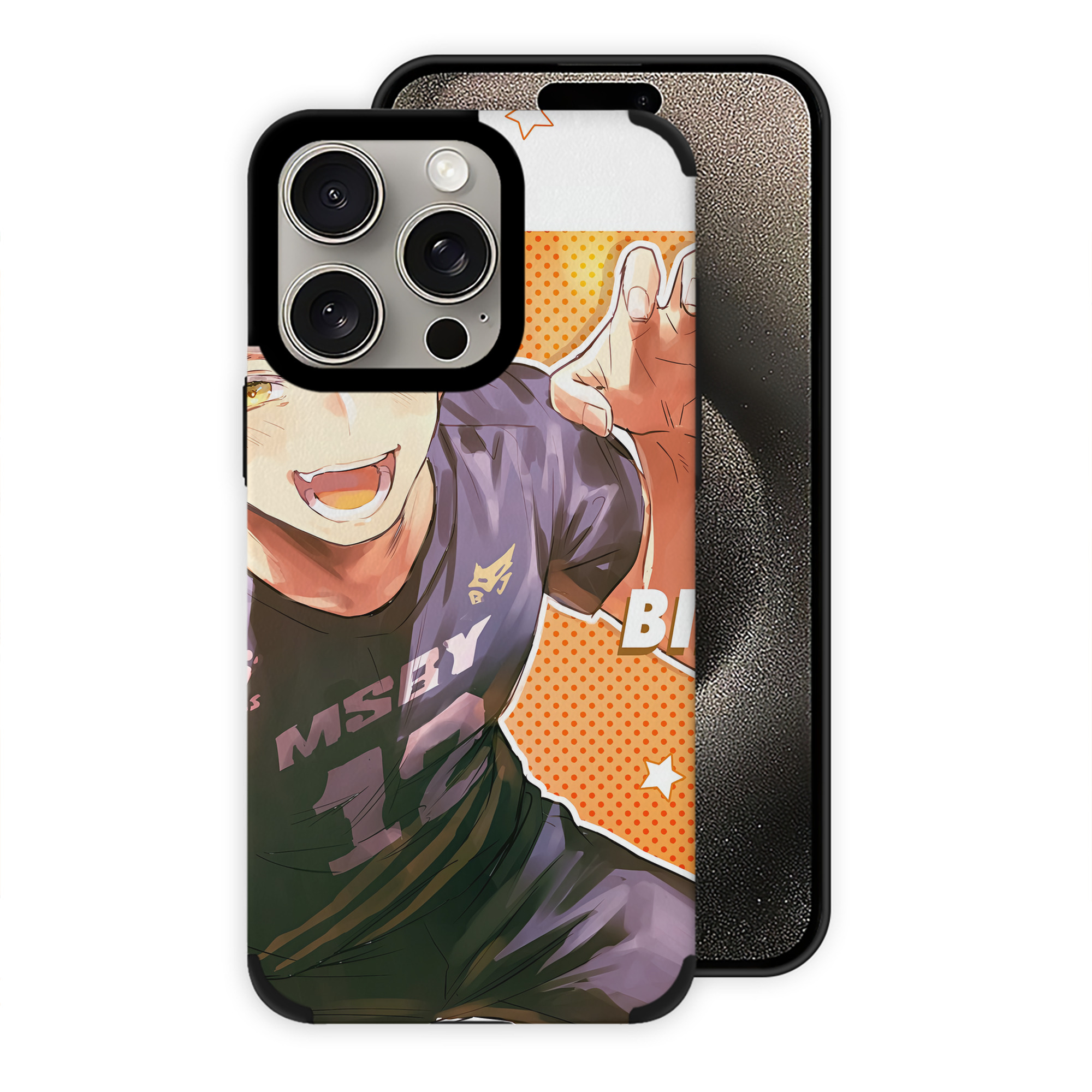 （画像用） ハイキュー!! Haikyu!! 【iPhone15ProMax対応】 PUレザー スマホケース 耐衝撃＆黄変防止