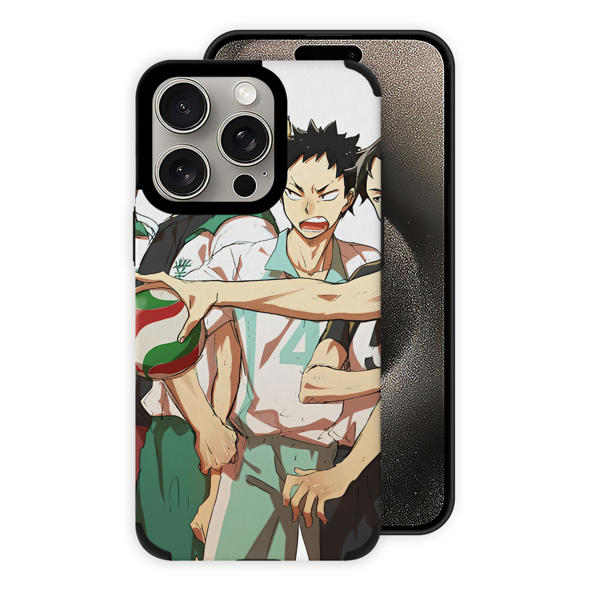 （画像用） ハイキュー!! Haikyu!! 【iPhone15ProMax対応】 PUレザー スマホケース 耐衝撃＆黄変防止