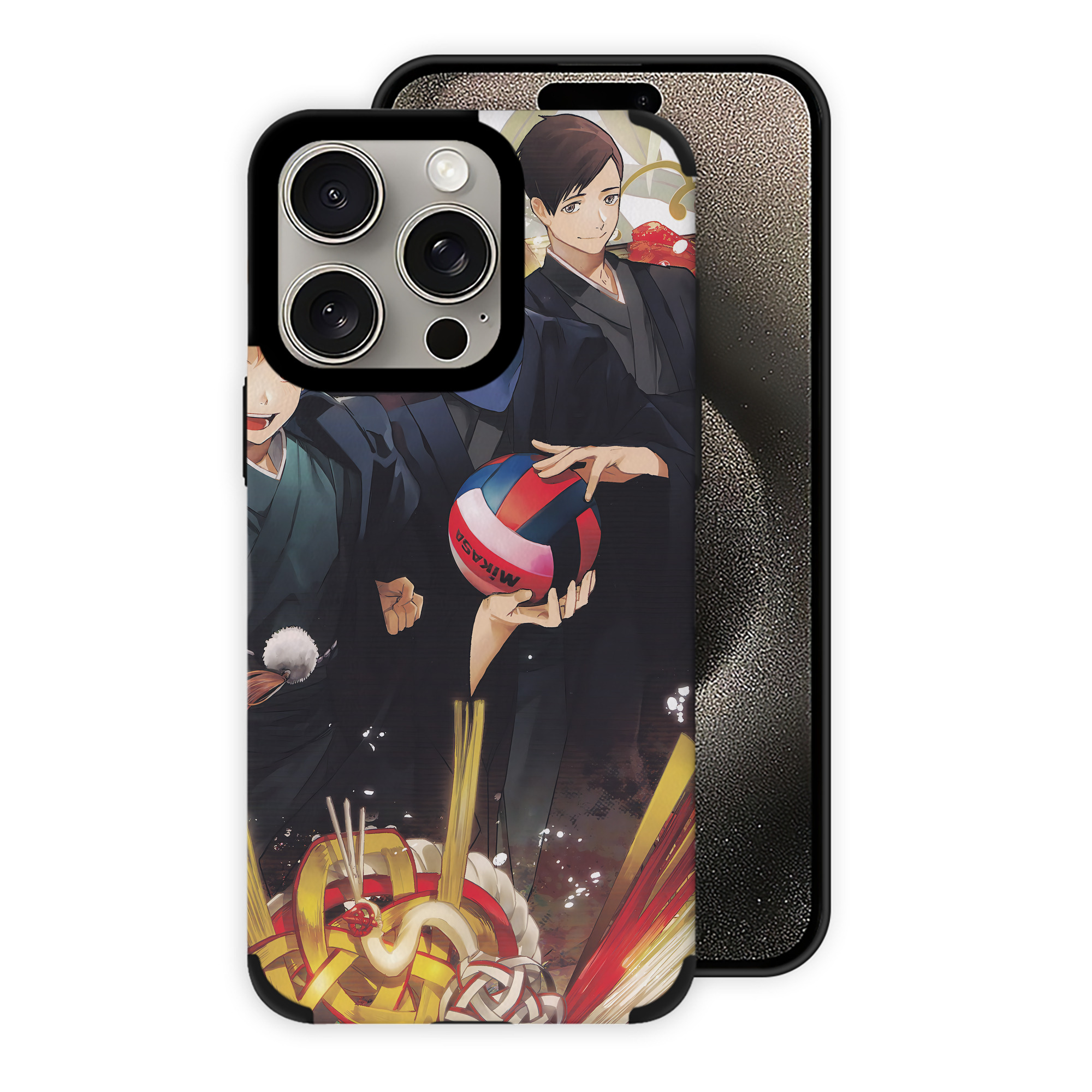 （画像用） ハイキュー!! Haikyu!! 【iPhone15ProMax対応】 PUレザー スマホケース 耐衝撃＆黄変防止