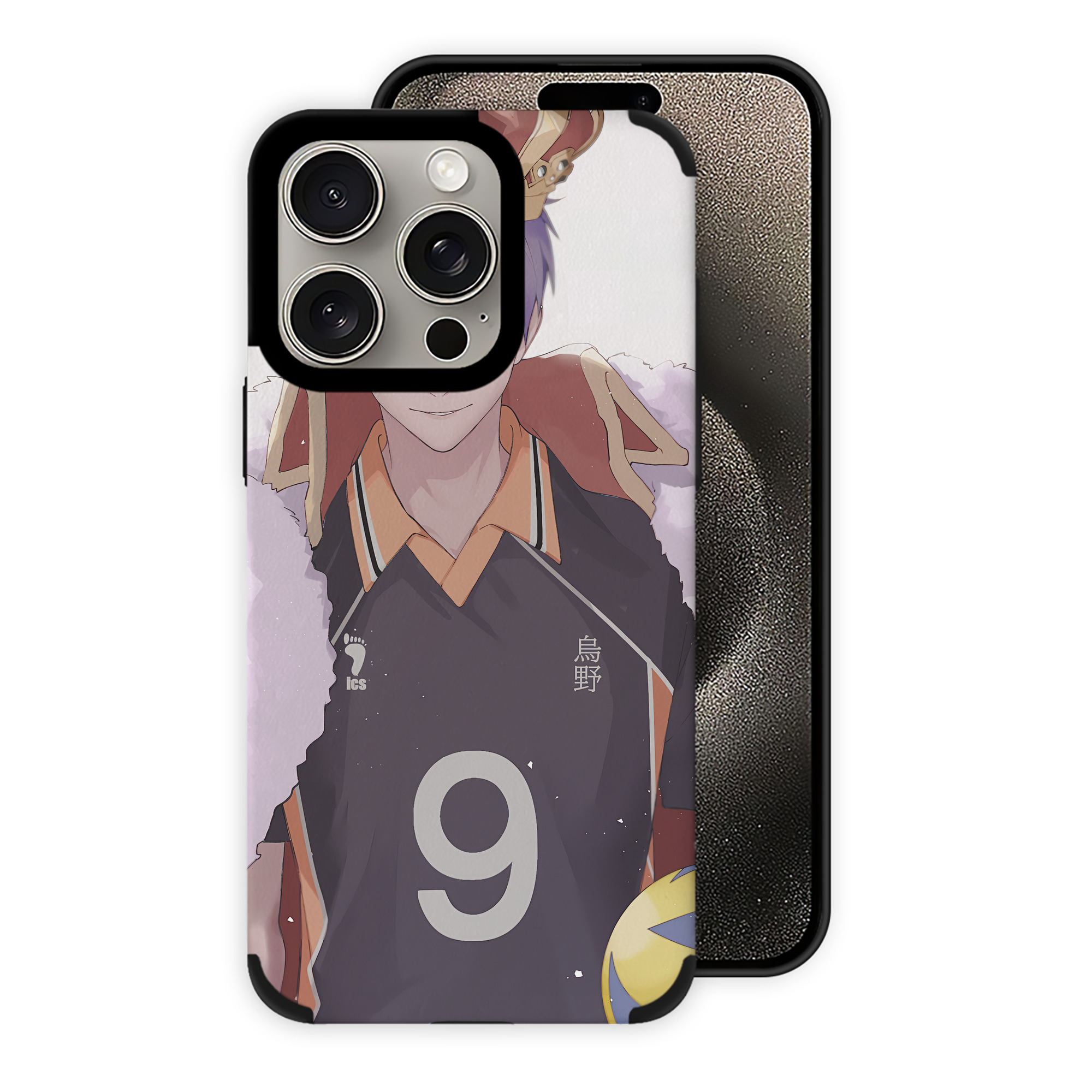 （画像用） ハイキュー!! Haikyu!! 【iPhone15ProMax対応】 PUレザー スマホケース 耐衝撃＆黄変防止