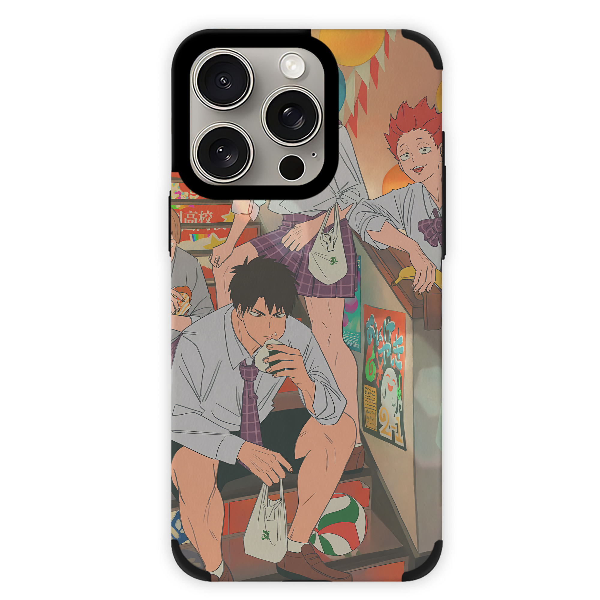 （画像用） ハイキュー!! Haikyu!! 【iPhone15ProMax対応】 PUレザー スマホケース 耐衝撃＆黄変防止