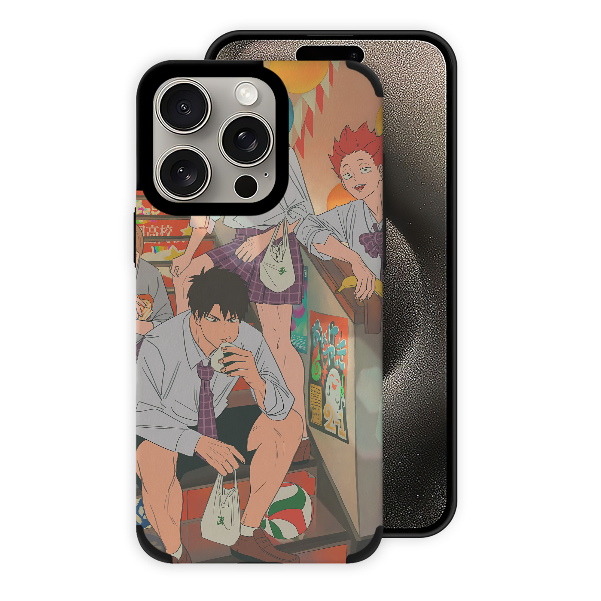 （画像用） ハイキュー!! Haikyu!! 【iPhone15ProMax対応】 PUレザー スマホケース 耐衝撃＆黄変防止
