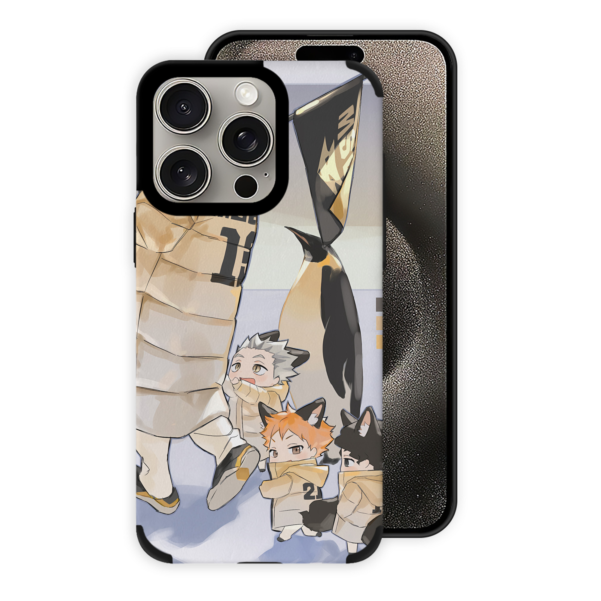 （画像用） ハイキュー!! Haikyu!! 【iPhone15ProMax対応】 PUレザー スマホケース 耐衝撃＆黄変防止