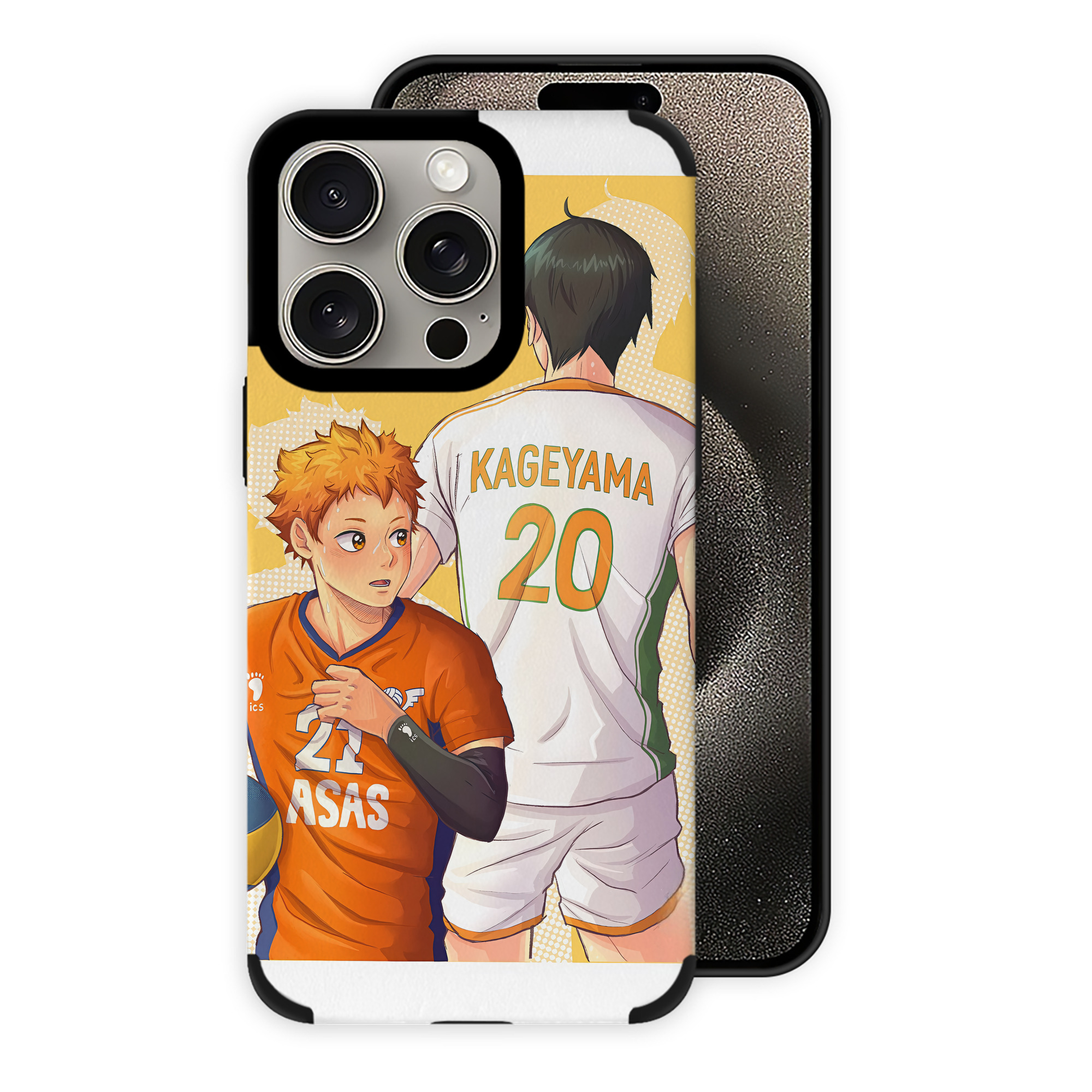（画像用） ハイキュー!! Haikyu!! 【iPhone15ProMax対応】 PUレザー スマホケース 耐衝撃＆黄変防止