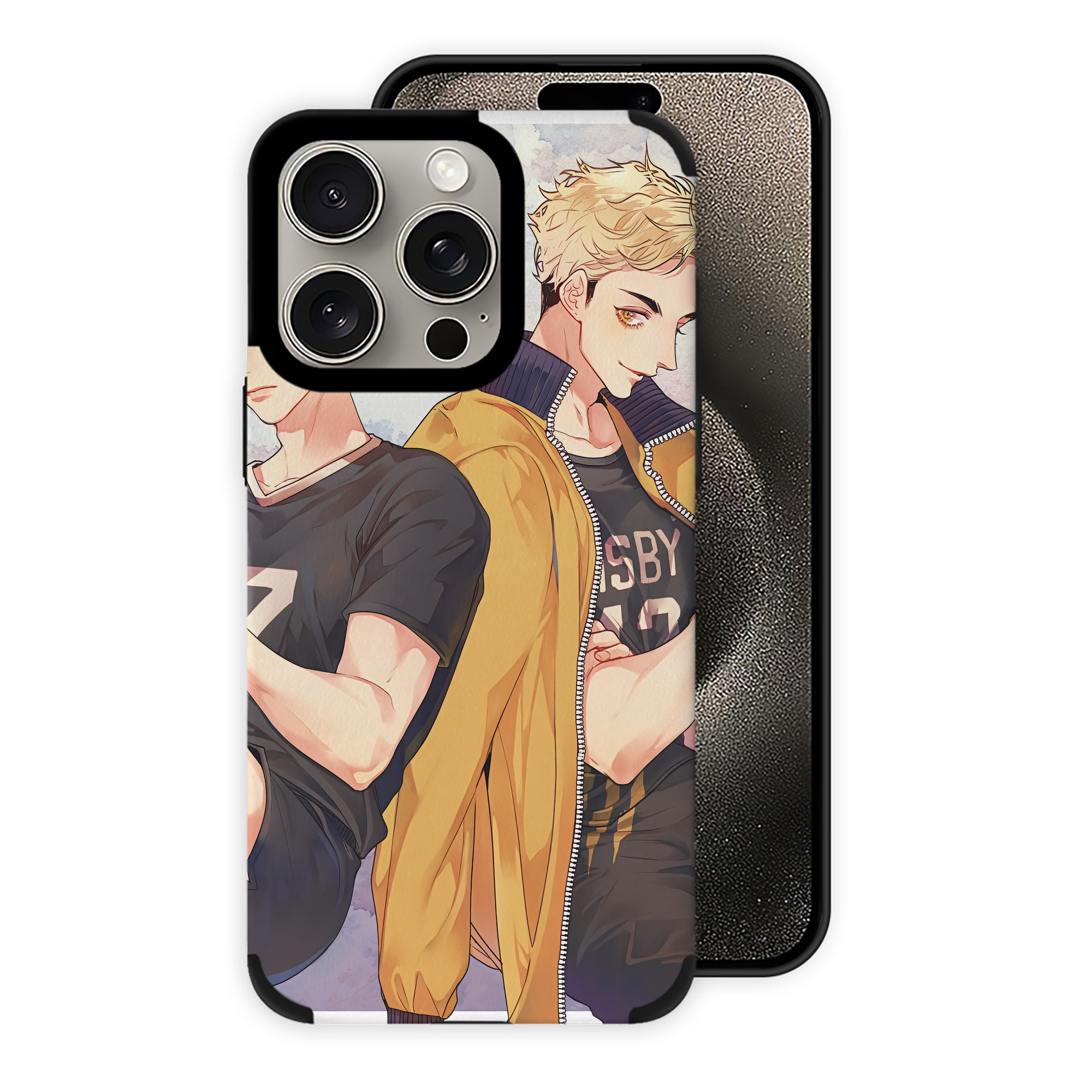 （画像用） ハイキュー!! Haikyu!! 【iPhone15ProMax対応】 PUレザー スマホケース 耐衝撃＆黄変防止