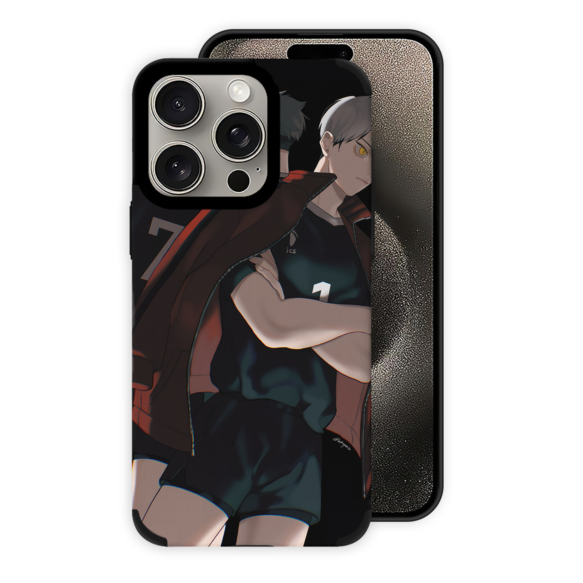 （画像用） ハイキュー!! Haikyu!! 【iPhone15ProMax対応】 PUレザー スマホケース 耐衝撃＆黄変防止