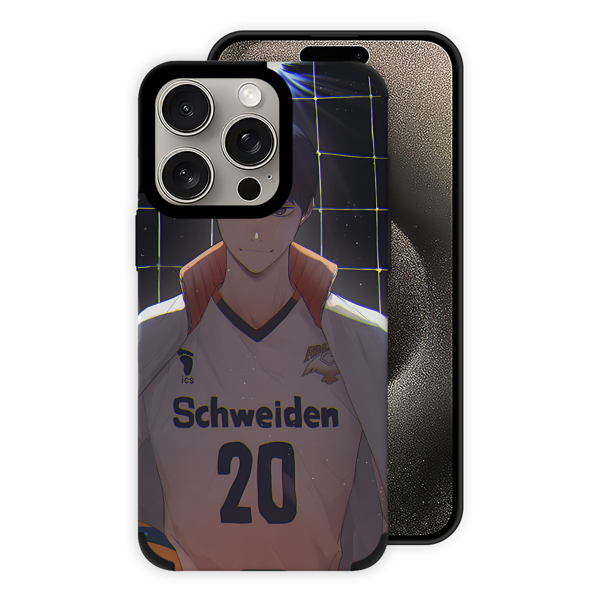 （画像用） ハイキュー!! Haikyu!! 【iPhone15ProMax対応】 PUレザー スマホケース 耐衝撃＆黄変防止