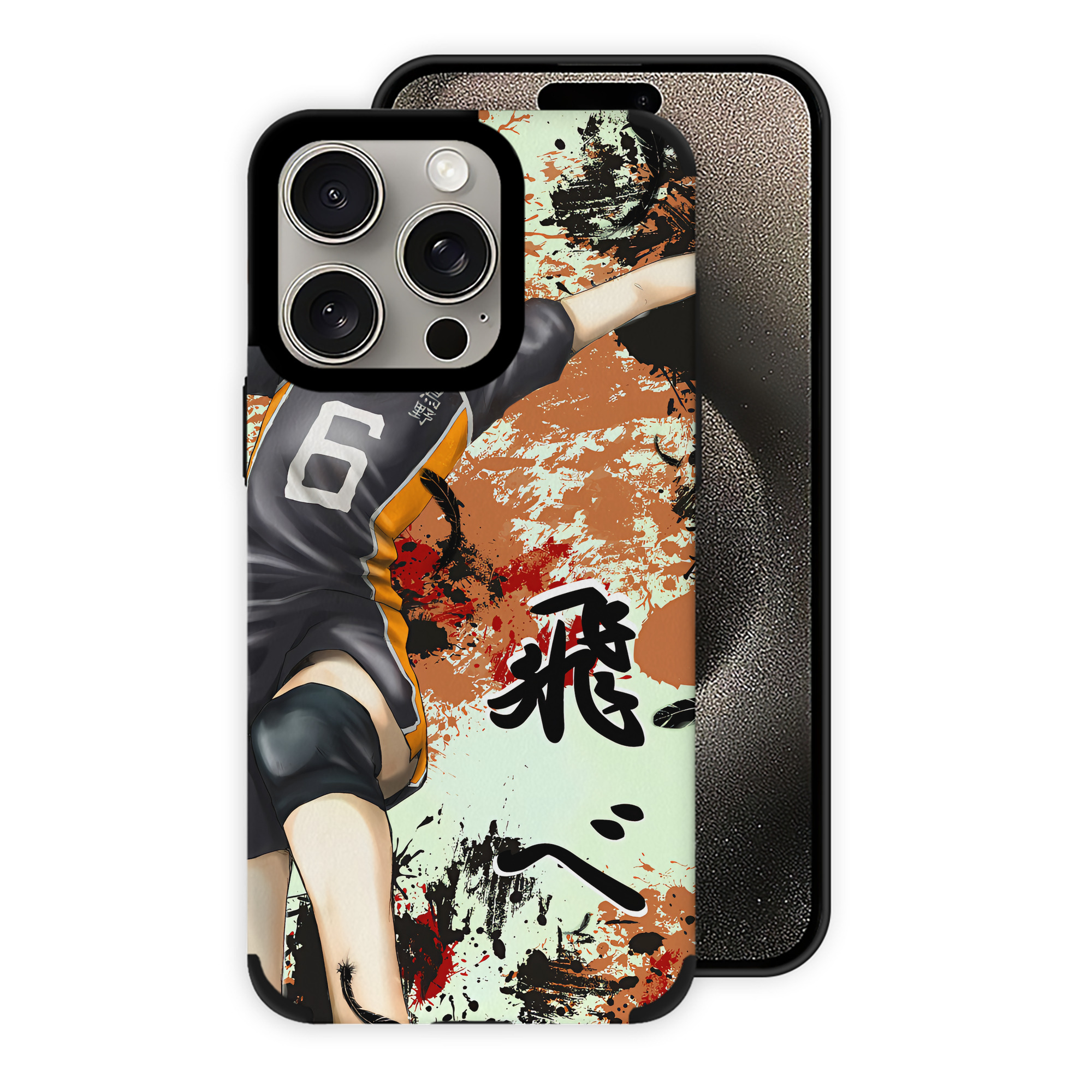 （画像用） ハイキュー!! Haikyu!! 【iPhone15ProMax対応】 PUレザー スマホケース 耐衝撃＆黄変防止