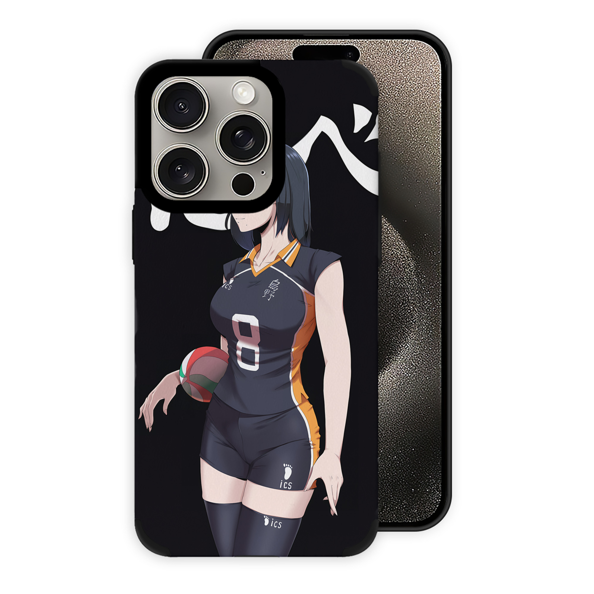 （画像用） ハイキュー!! Haikyu!! 【iPhone15ProMax対応】 PUレザー スマホケース 耐衝撃＆黄変防止
